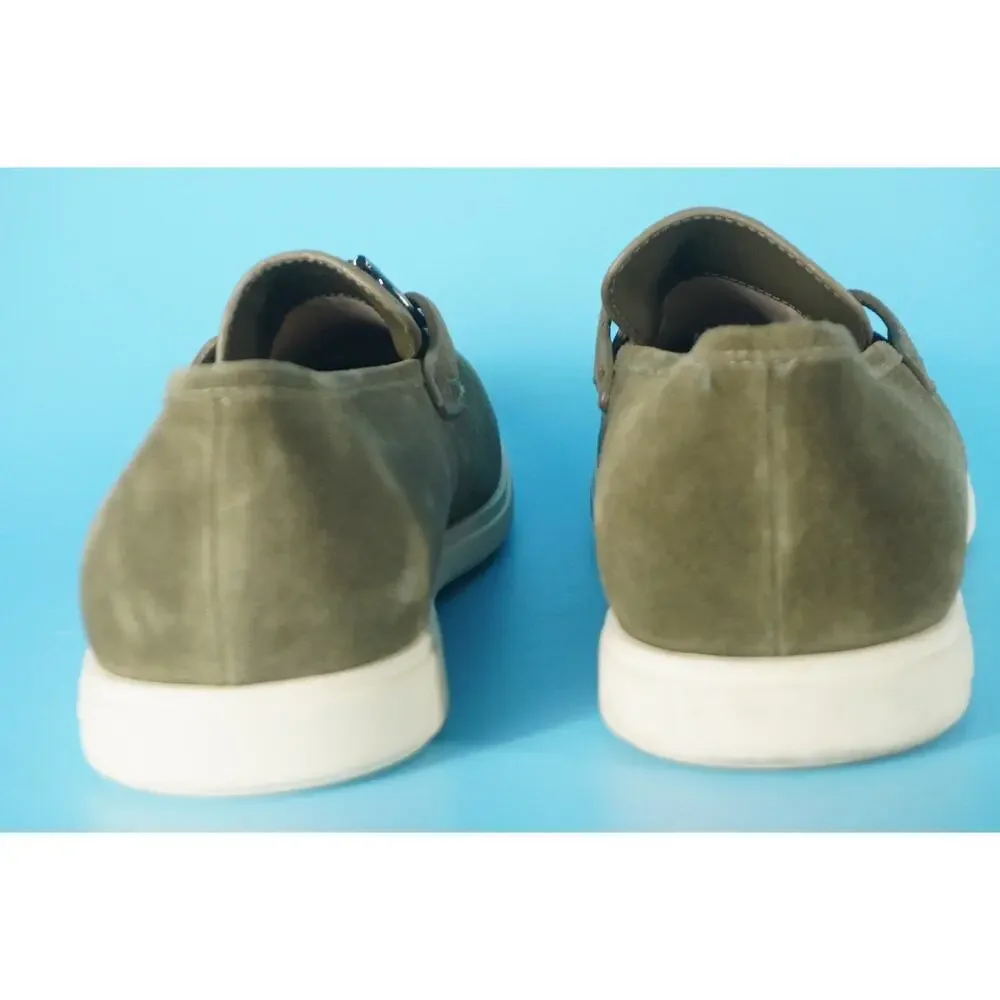 Salvatore Ferragamo Cosimo Suede Driving Loafers size 9 M moccasins Bit NIB $950